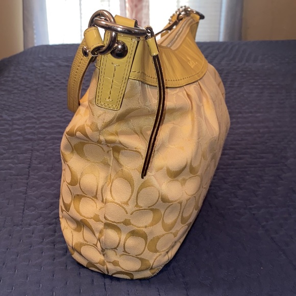 Coach Yellow Monogram Purse - Picture 7 of 9